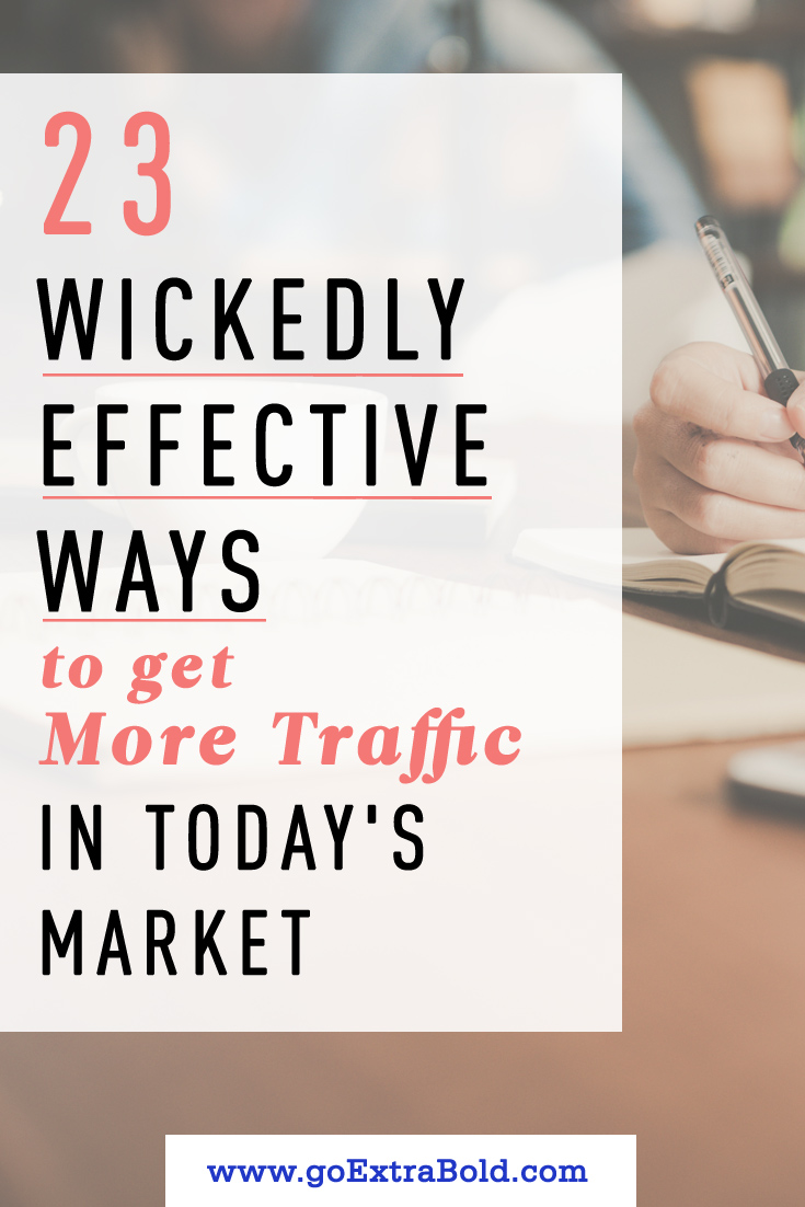 Person taking notes, 23 ways to get more traffic