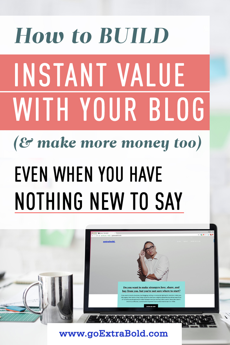 How to build value with your blog